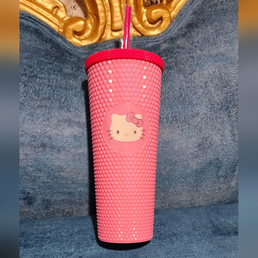 Hello Kitty Hot Pink Studded Tumbler